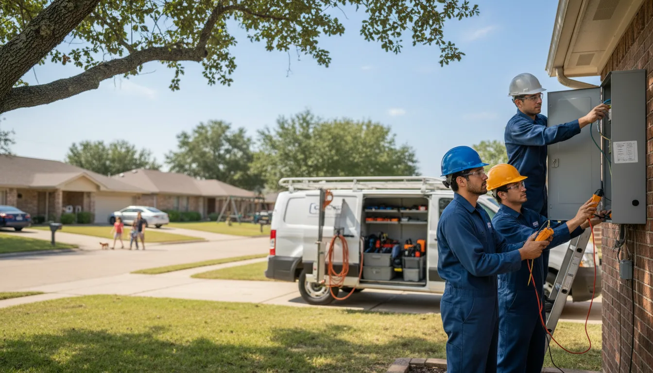 Certified electrician providing emergency electrical services in Funston, GA